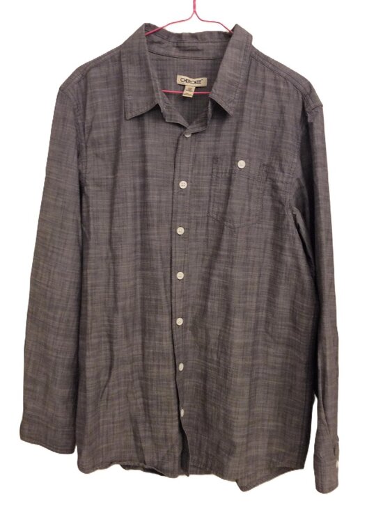 Cherokee Tops - Cherokee Husky Women's 100% Cotton Shirt - Grey - Made in Bangladesh